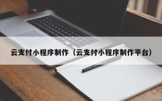 海东云支付小程序制作（云支付小程序制作平台）